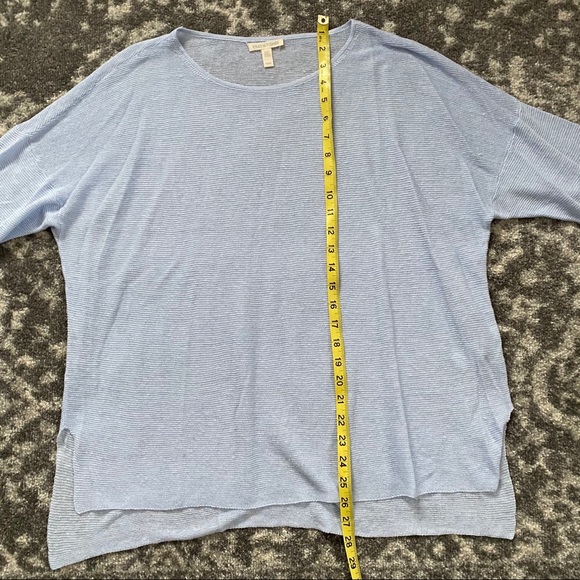 Eileen Fisher Organic Linen Knit Bateau Sweater MD - Picture 8 of 8